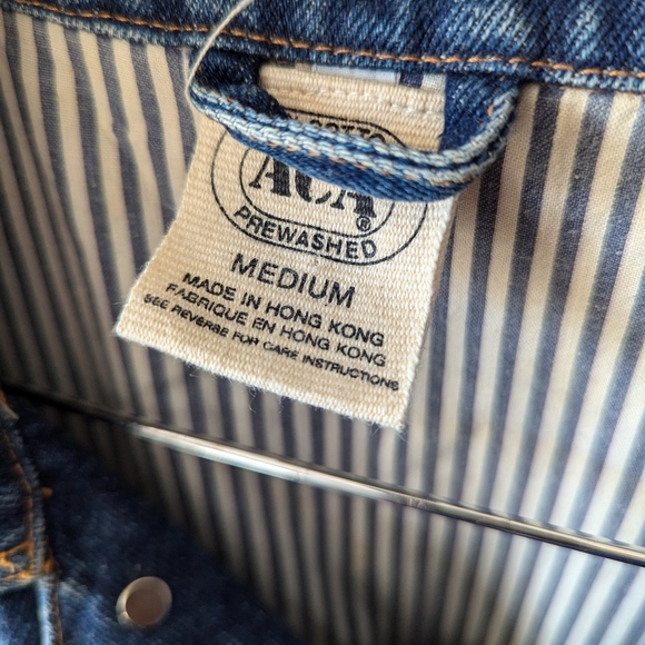 📼Vintage ACA-JOE Denim Vest Western Jean Dark Medium Wash 90s - Men's Medium - Picture 4 of 12